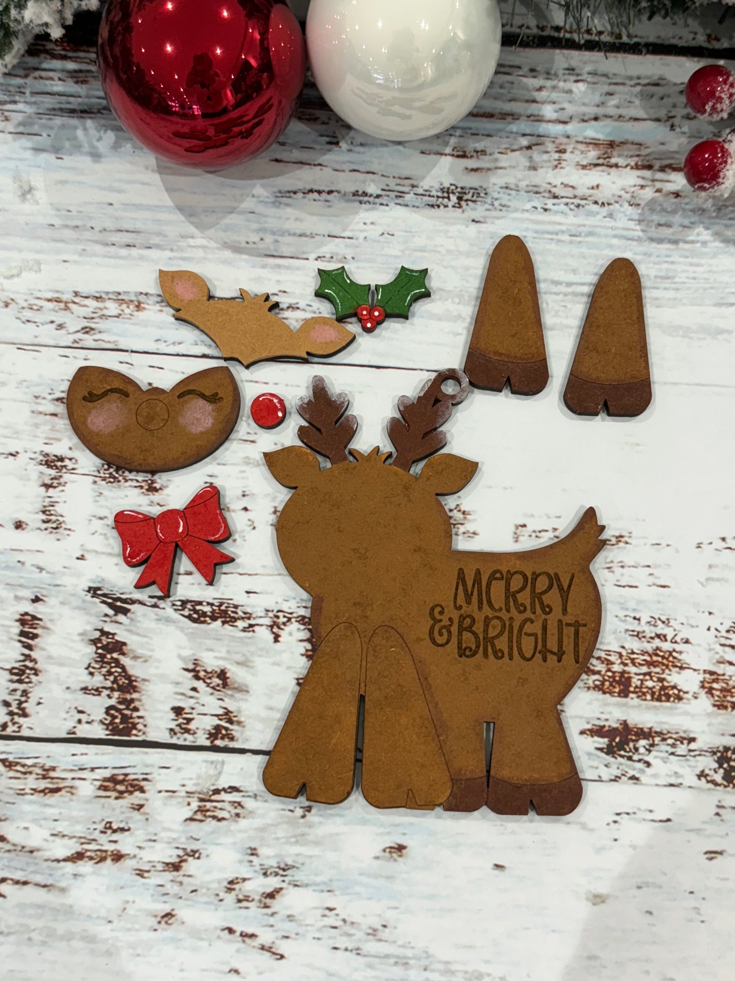 Paint Your Own Merry & Bright Reindeer