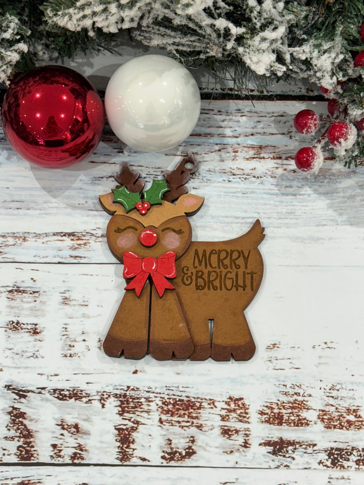Paint Your Own Merry & Bright Reindeer