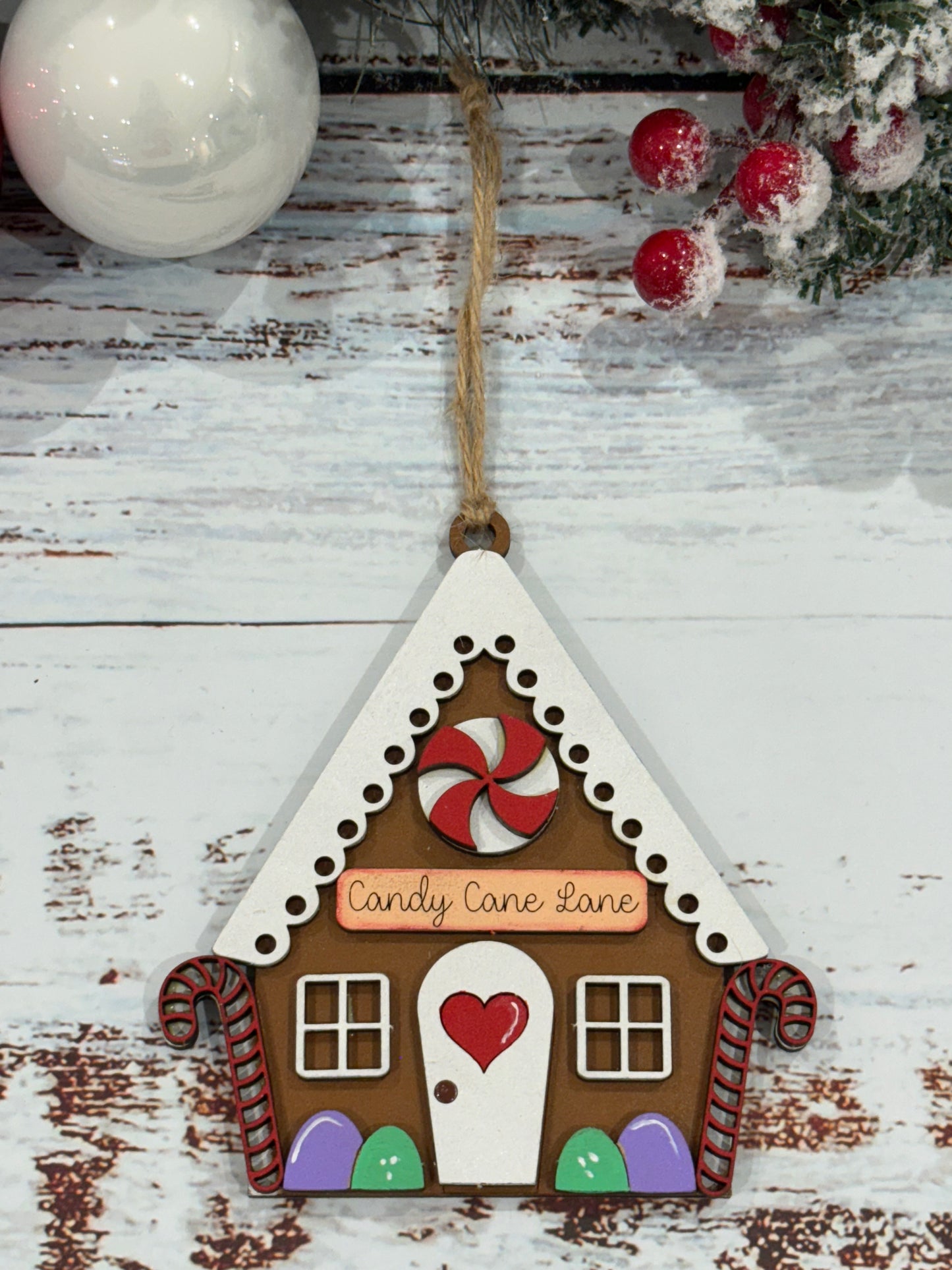 Paint Your Own Gingerbread House Christmas Tree Ornament