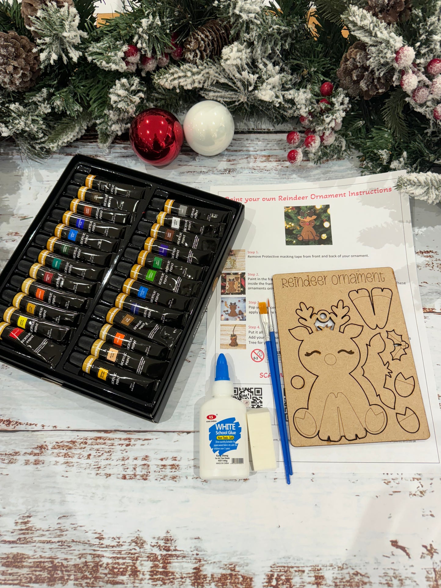 Paint Your Own Reindeer Ornament