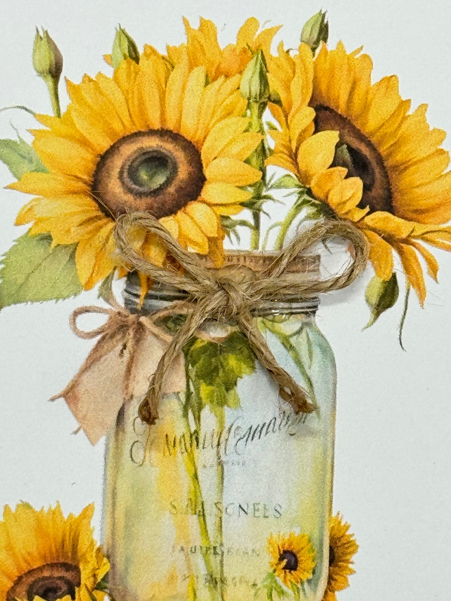 6" Personalised Sunflower Greeting Card