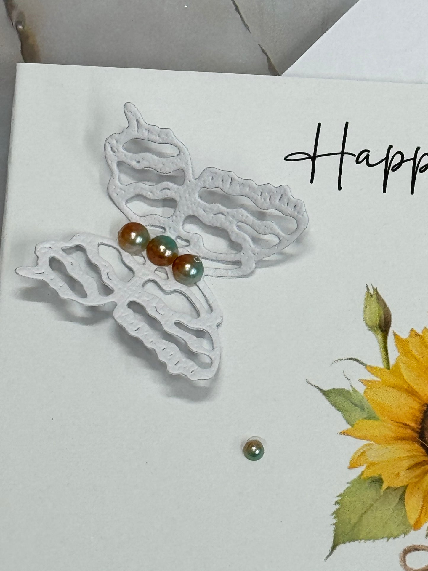 6" Personalised Sunflower Greeting Card