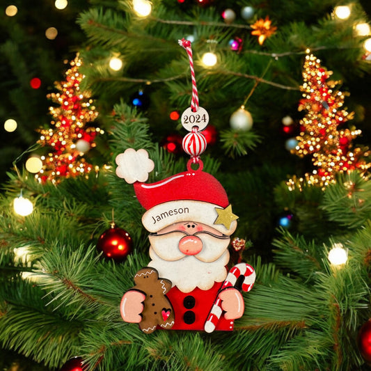 Santa Christmas Tree Ornament