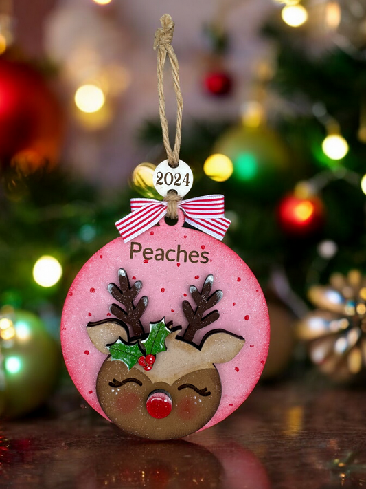 Reindeer Christmas Ornament