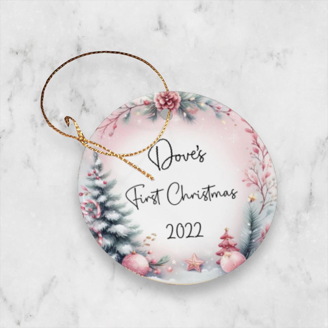 Ceramic Babys 1st Christmas Ornament