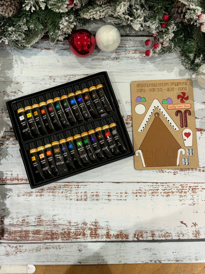 Paint Your Own Gingerbread House Christmas Tree Ornament