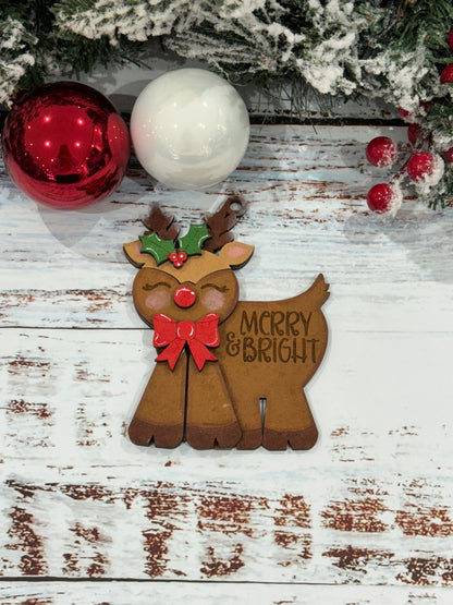 Paint Your Own Merry & Bright Reindeer