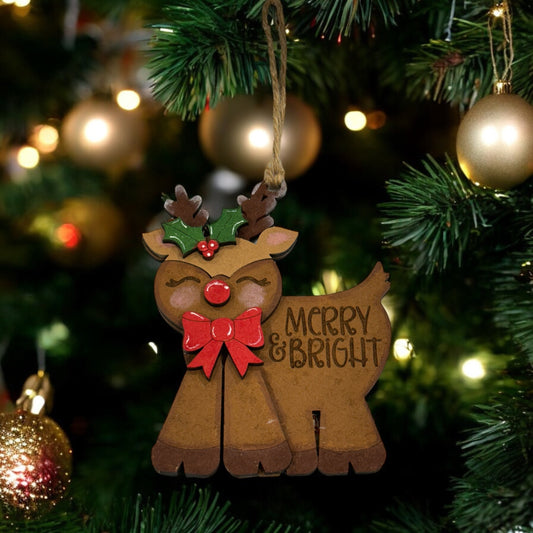 Paint Your Own Merry & Bright Reindeer