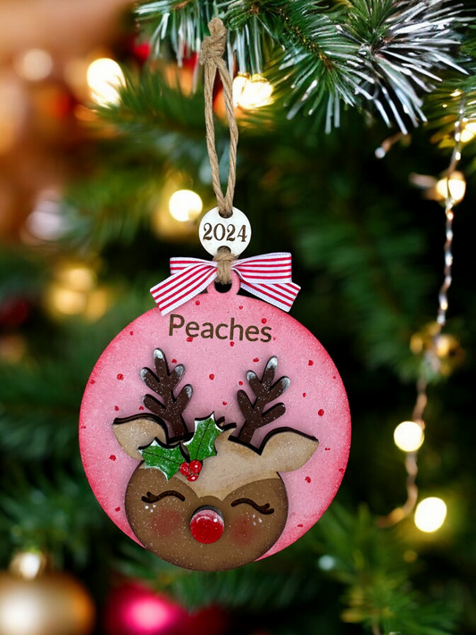 Reindeer Christmas Ornament