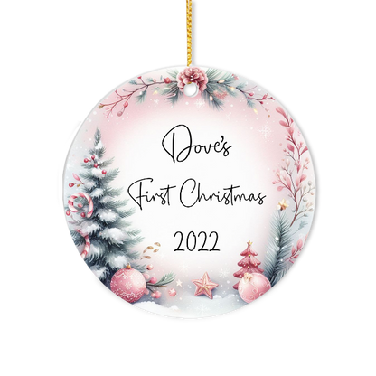 Ceramic Babys 1st Christmas Ornament