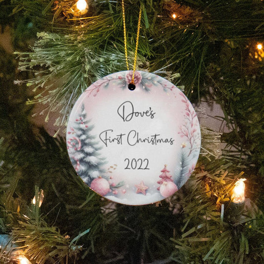 Ceramic Babys 1st Christmas Ornament